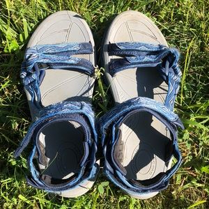 Blue & Gray Teva Sandals